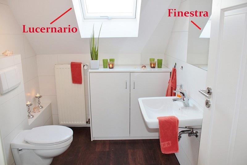 finestra o lucernario in bagno progetti