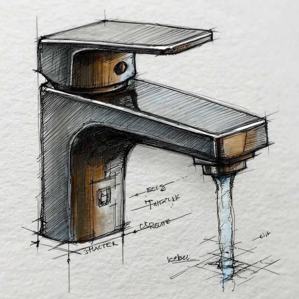 Progettazione del miscelatore in un bagno disabili