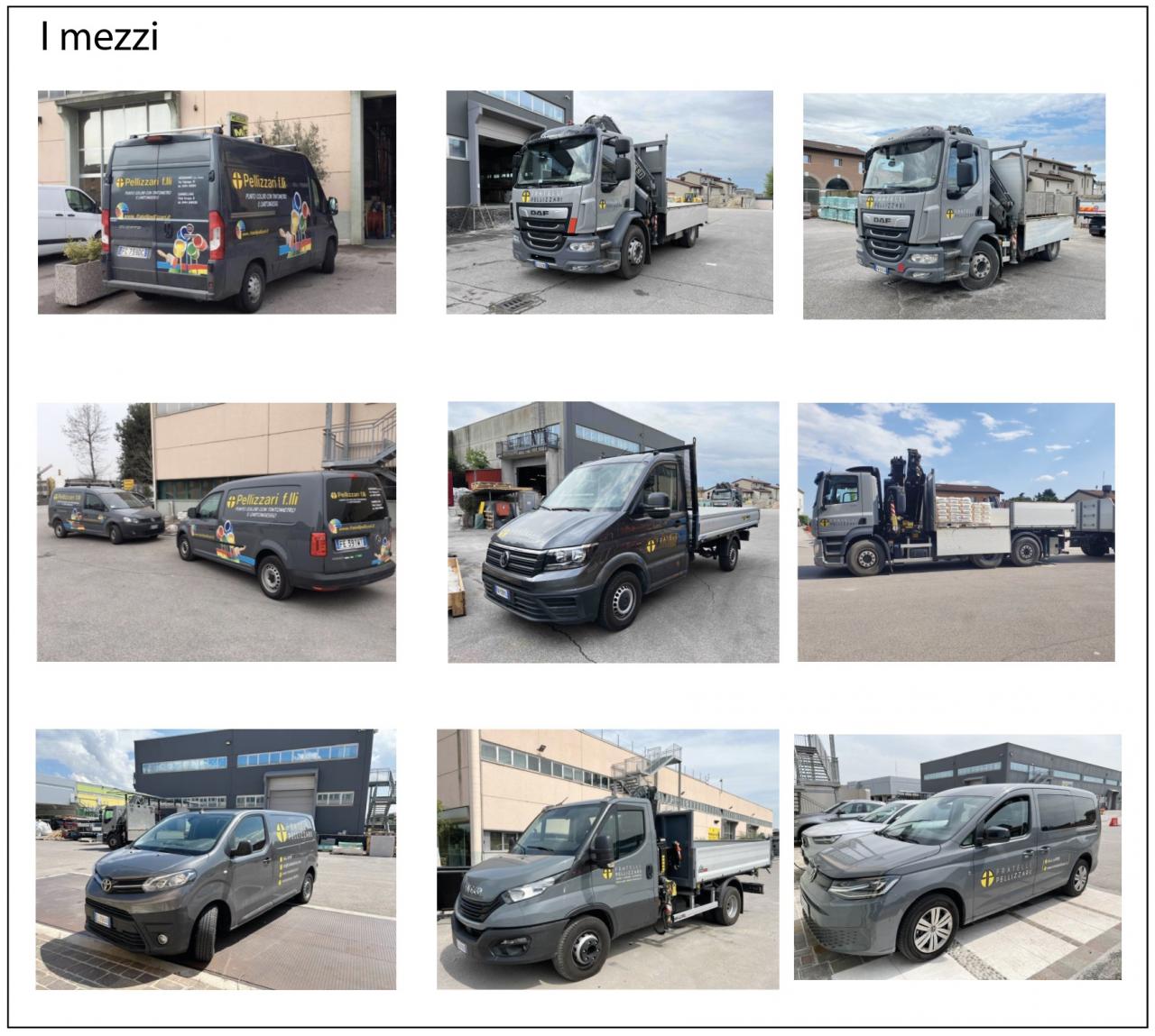 i nostri mezzi di trasporto